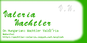 valeria wachtler business card